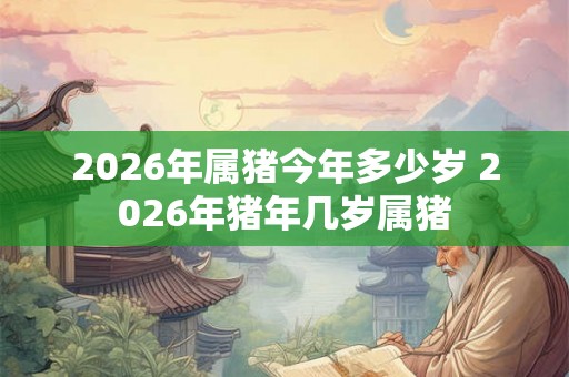 2026年属猪今年多少岁 2026年猪年几岁属猪
