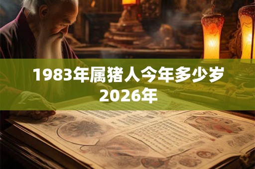 1983年属猪人今年多少岁2026年
