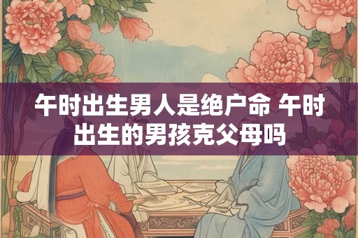 午时出生男人是绝户命 午时出生的男孩克父母吗