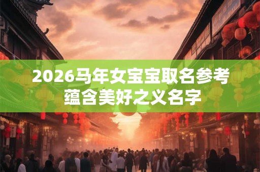 2026马年女宝宝取名参考 蕴含美好之义名字
