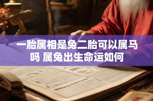 一胎属相是兔二胎可以属马吗 属兔出生命运如何 一胎属相是兔二胎可以属马吗 属兔出生命运如何