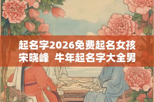 起名字2026免费起名女孩宋晓峰 牛年起名字大全男孩 起名字2026免费起名女孩宋晓峰 牛年起名字大全男孩
