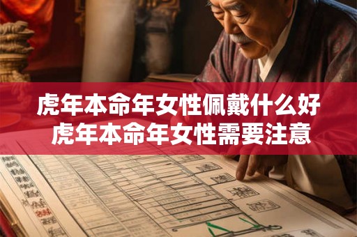虎年本命年女性佩戴什么好 虎年本命年女性需要注意什么