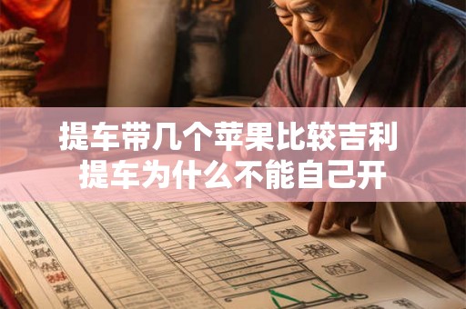 提车带几个苹果比较吉利 提车为什么不能自己开