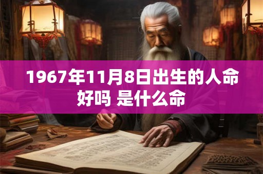 1967年11月8日出生的人命好吗 是什么命