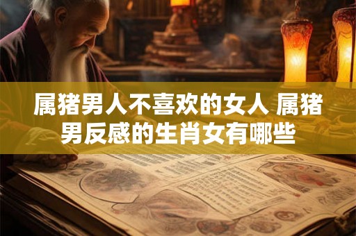 属猪男人不喜欢的女人 属猪男反感的生肖女有哪些