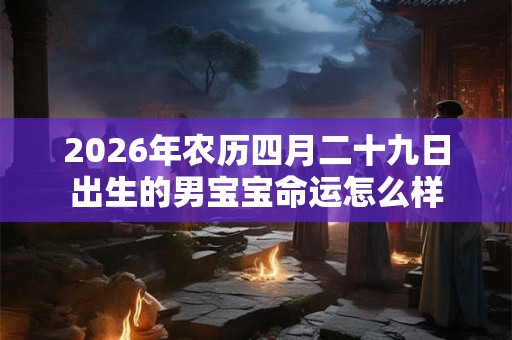 2026年农历四月二十九日出生的男宝宝命运怎么样 2026年农历四月二十九日出生的男宝宝命运怎么样
