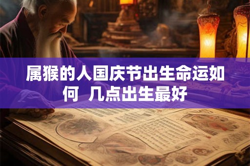 属猴的人国庆节出生命运如何  几点出生最好