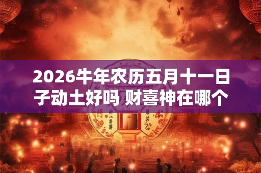 2026牛年农历五月十一日子动土好吗 财喜神在哪个方位