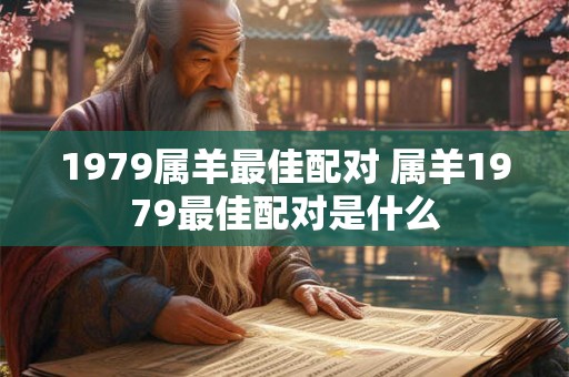 1979属羊最佳配对 属羊1979最佳配对是什么
