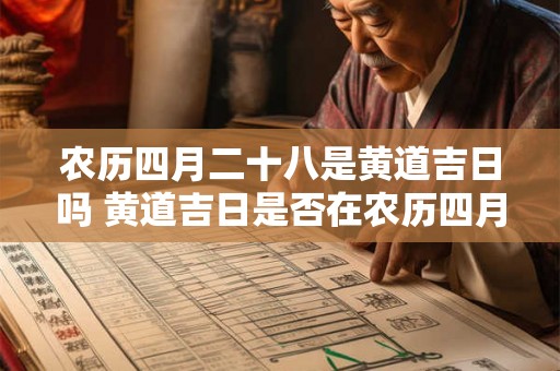 农历四月二十八是黄道吉日吗 黄道吉日是否在农历四月二十八