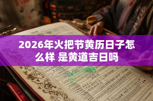 2026年火把节黄历日子怎么样 是黄道吉日吗 2026年火把节黄历日子怎么样 是黄道吉日吗