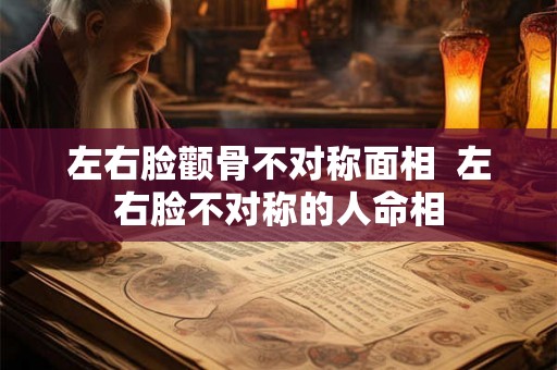左右脸颧骨不对称面相  左右脸不对称的人命相