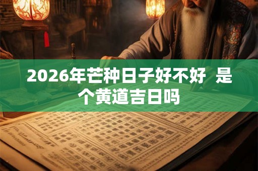 2026年芒种日子好不好  是个黄道吉日吗