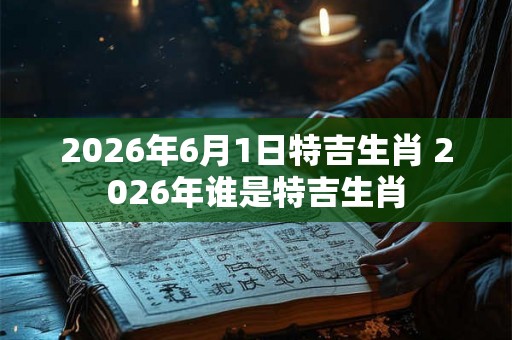 2026年6月1日特吉生肖 2026年谁是特吉生肖