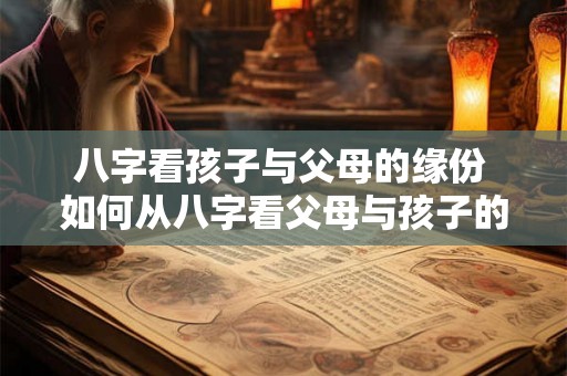 八字看孩子与父母的缘份 如何从八字看父母与孩子的缘份