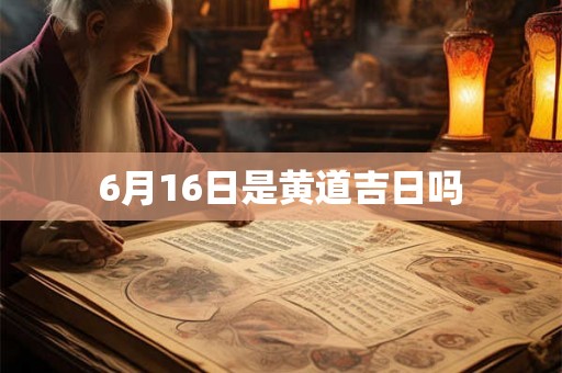 6月16日是黄道吉日吗