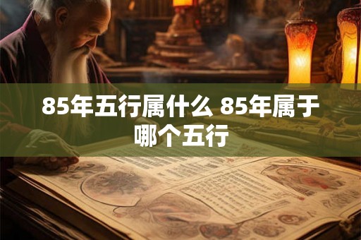 85年五行属什么 85年属于哪个五行