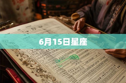 6月15日星座