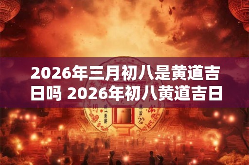 2026年三月初八是黄道吉日吗 2026年初八黄道吉日吗