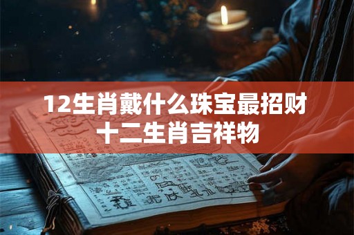 12生肖戴什么珠宝最招财 十二生肖吉祥物