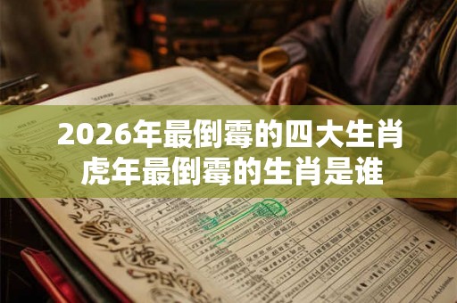 2026年最倒霉的四大生肖 虎年最倒霉的生肖是谁