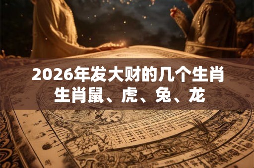 2026年发大财的几个生肖 生肖鼠、虎、兔、龙