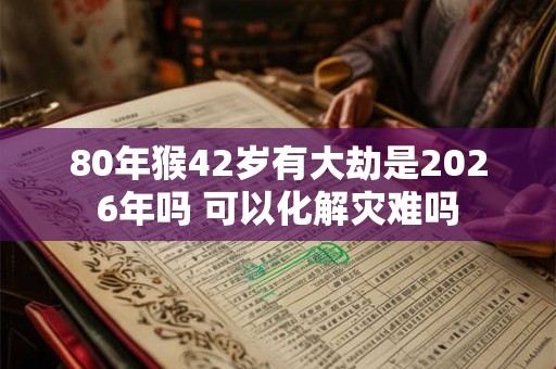 80年猴42岁有大劫是2026年吗 可以化解灾难吗