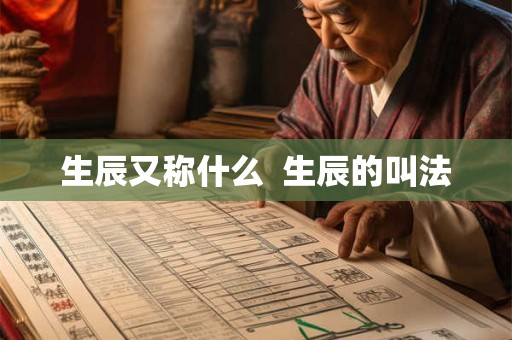 生辰又称什么  生辰的叫法