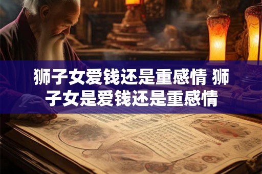 狮子女爱钱还是重感情 狮子女是爱钱还是重感情 狮子女爱钱还是重感情 狮子女是爱钱还是重感情