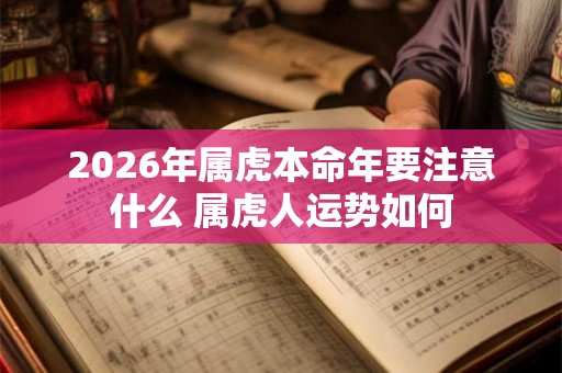 2026年属虎本命年要注意什么 属虎人运势如何