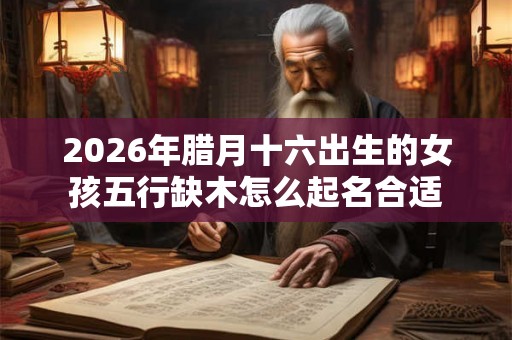 2026年腊月十六出生的女孩五行缺木怎么起名合适