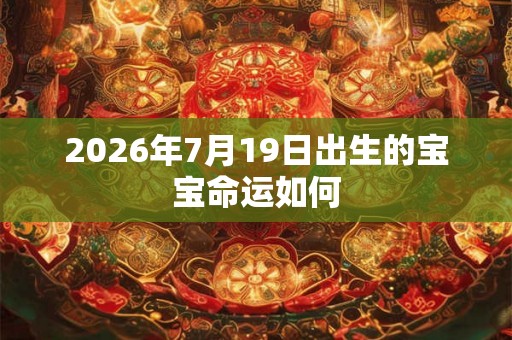 2026年7月19日出生的宝宝命运如何