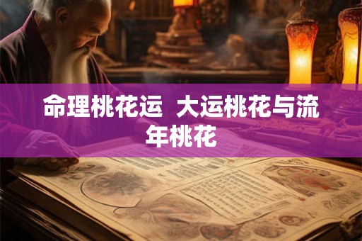 命理桃花运  大运桃花与流年桃花