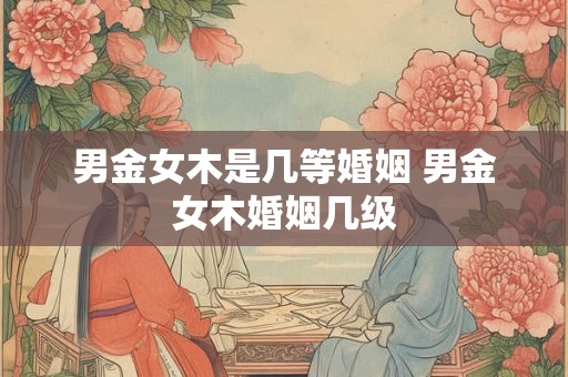 男金女木是几等婚姻 男金女木婚姻几级