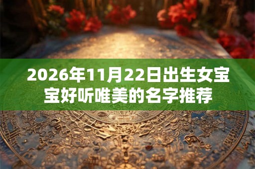 2026年11月22日出生女宝宝好听唯美的名字推荐 2026年11月22日出生女宝宝好听唯美的名字推荐