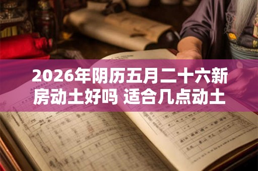 2026年阴历五月二十六新房动土好吗 适合几点动土