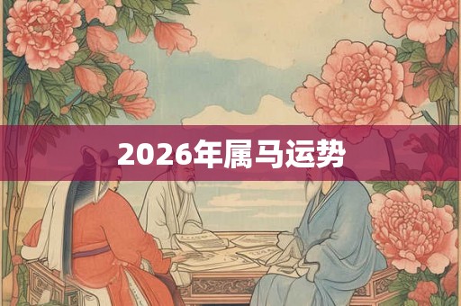 2026年属马运势
