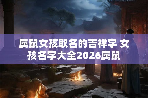 属鼠女孩取名的吉祥字 女孩名字大全2026属鼠