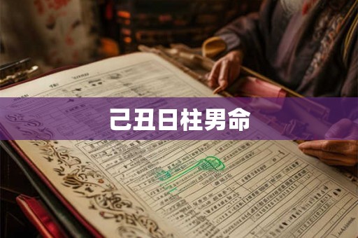 己丑日柱男命 己丑日柱男命
