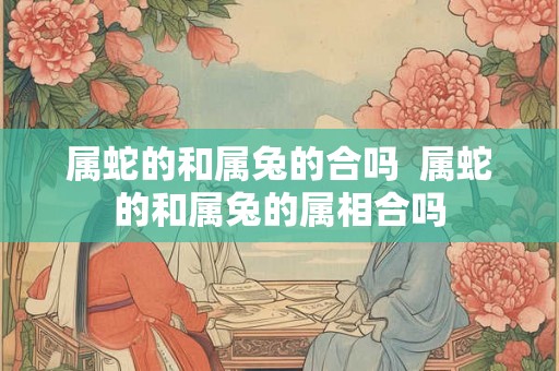 属蛇的和属兔的合吗  属蛇的和属兔的属相合吗