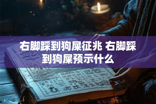 右脚踩到狗屎征兆 右脚踩到狗屎预示什么
