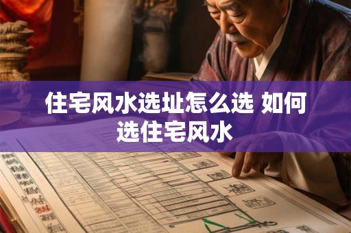 住宅风水选址怎么选 如何选住宅风水 住宅风水选址怎么选 如何选住宅风水