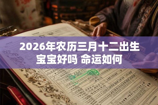 2026年农历三月十二出生宝宝好吗 命运如何