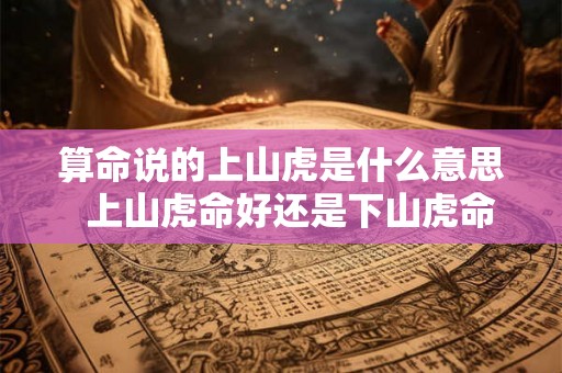 算命说的上山虎是什么意思  上山虎命好还是下山虎命好