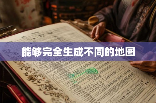 能够完全生成不同的地图