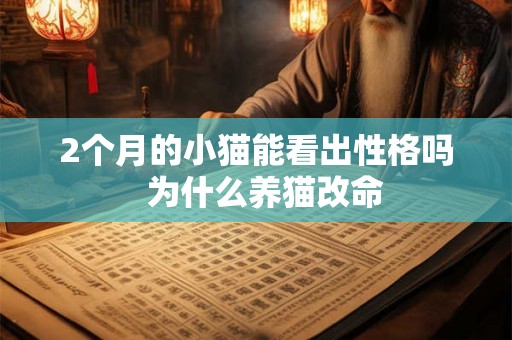 2个月的小猫能看出性格吗  为什么养猫改命