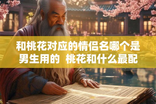 和桃花对应的情侣名哪个是男生用的  桃花和什么最配情侣名字