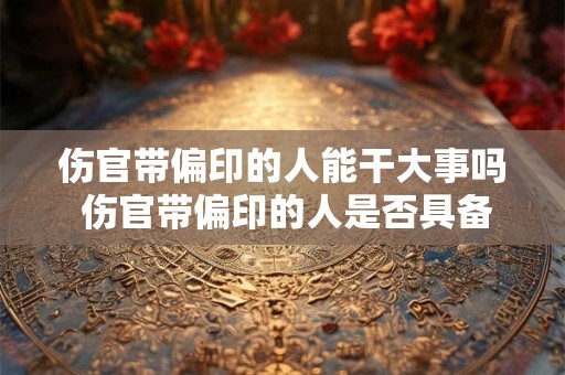 伤官带偏印的人能干大事吗 伤官带偏印的人是否具备能干大事的能力