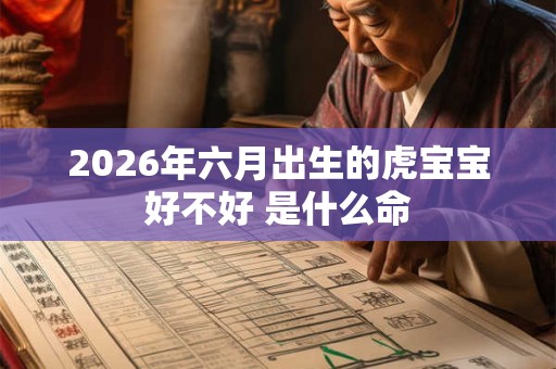 2026年六月出生的虎宝宝好不好 是什么命